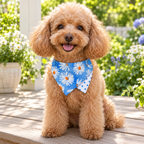 Blue Daisy Pet Bandana