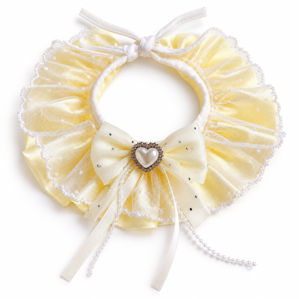 Yellow Fairy Ruffle Pet Collar