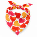 Pattern 03 Heart &amp; Paw Print Pet Bandana