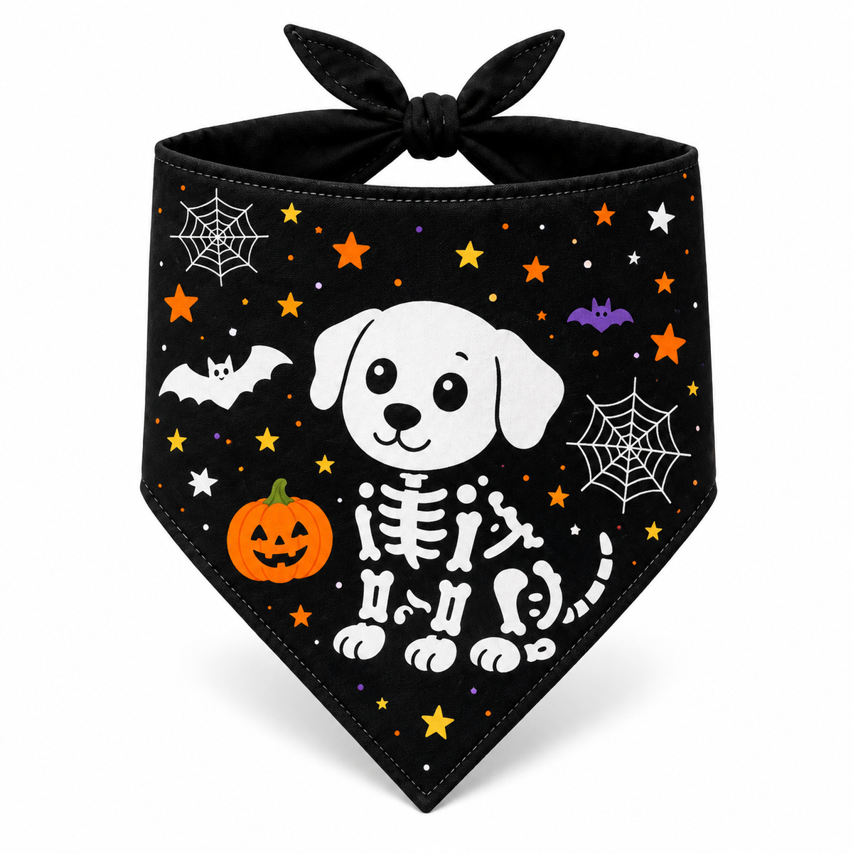 Pattern 4 Skeleton Dog Halloween Pet Bandana