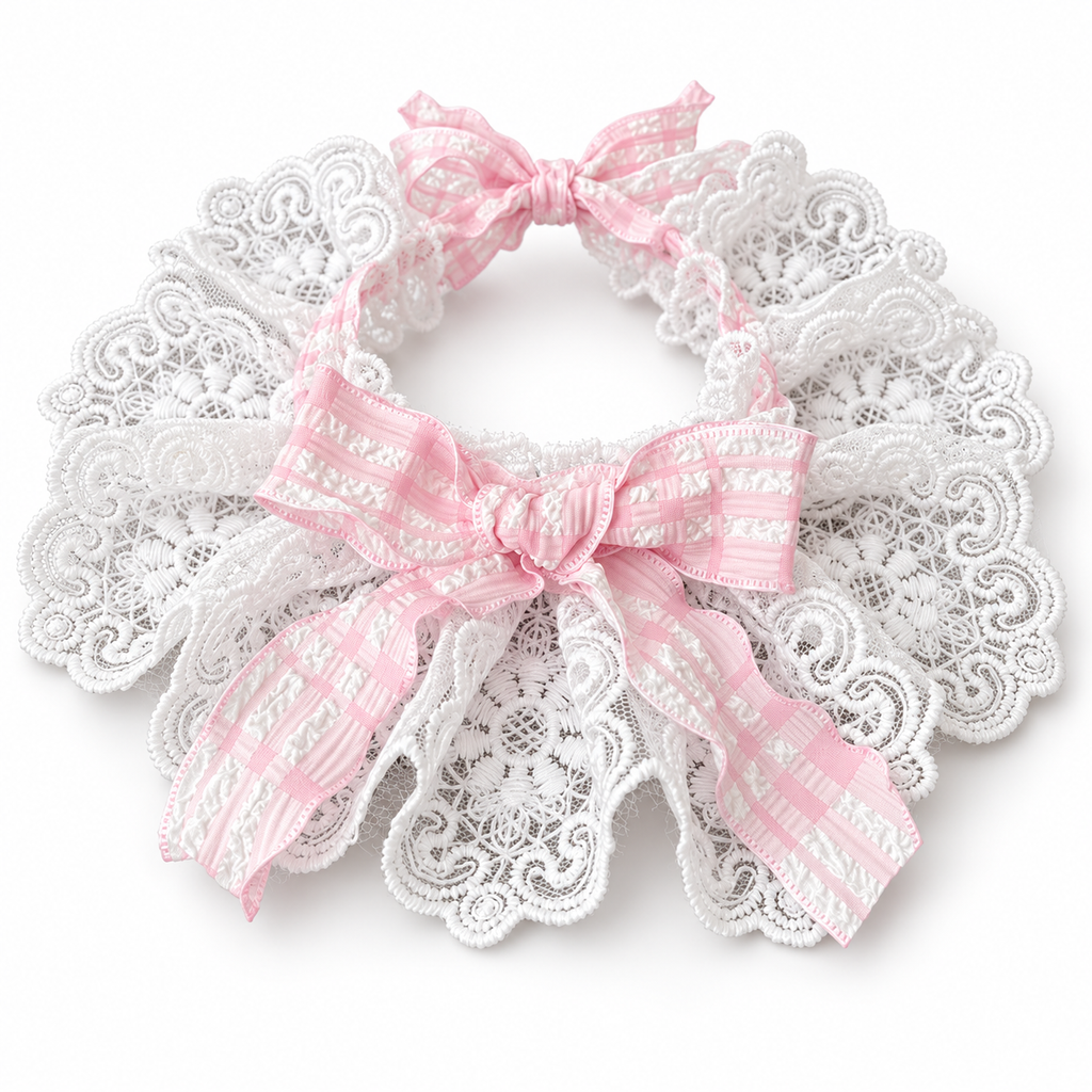 Fairy Pink Lace Pet Collar