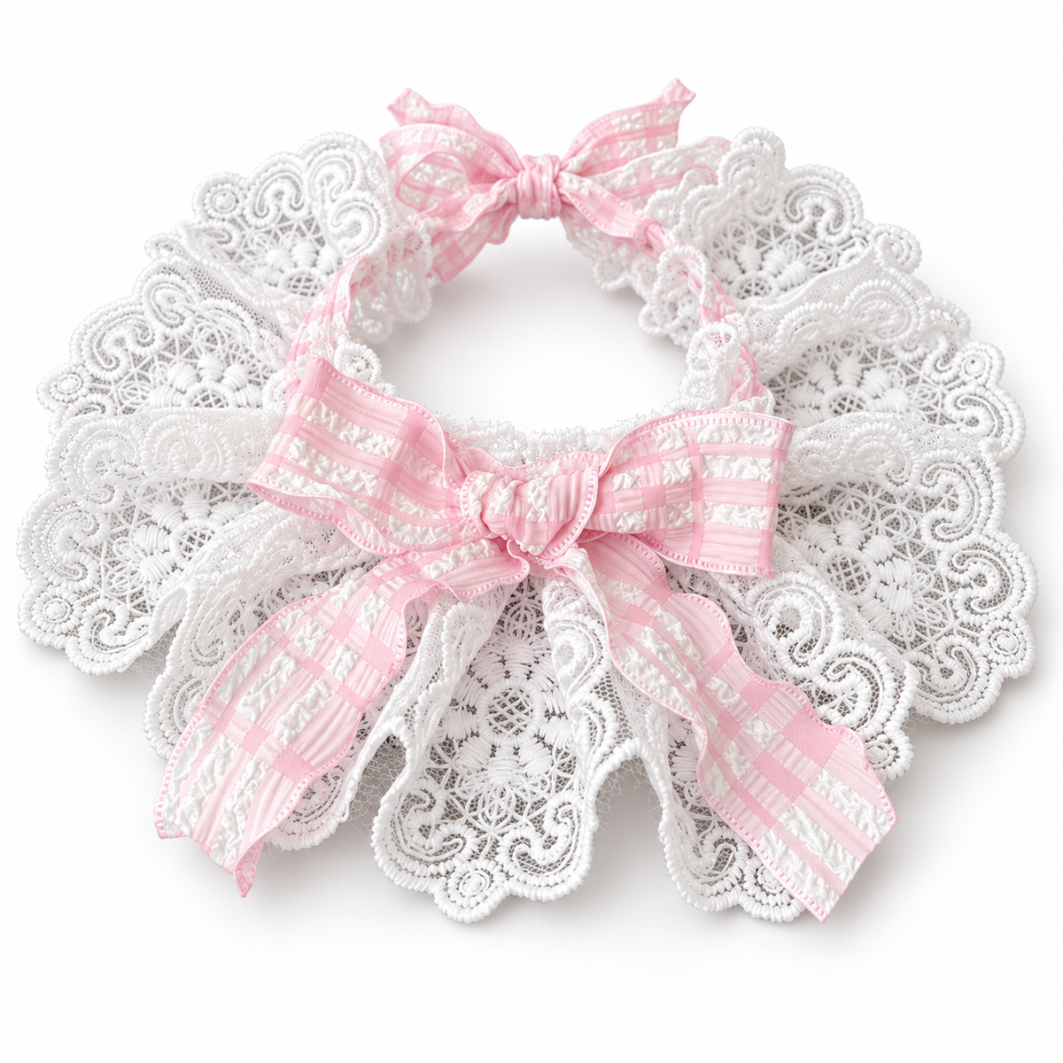 Fairy Pink Lace Pet Collar