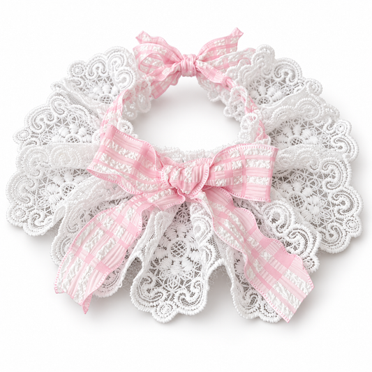 Fairy Pink Lace Pet Collar