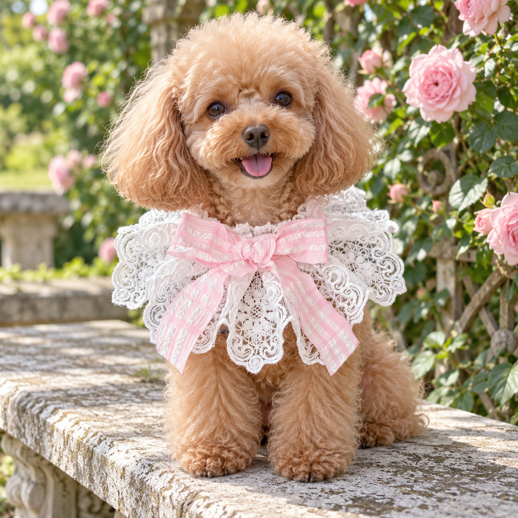 Fairy Pink Lace Pet Collar